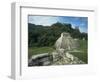 Mayan Ruins and Trees in Palenque, Mexico-Michael Brown-Framed Photographic Print