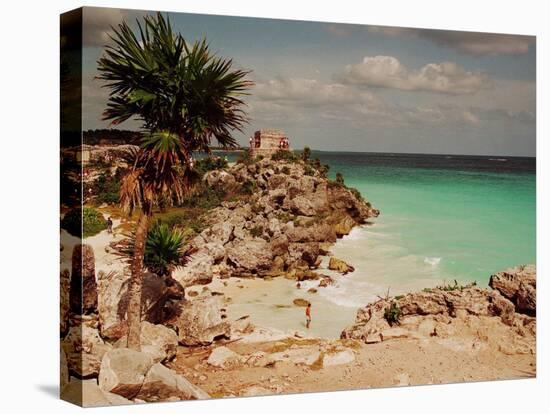 Mayan Ruins Near Cancun-null-Stretched Canvas