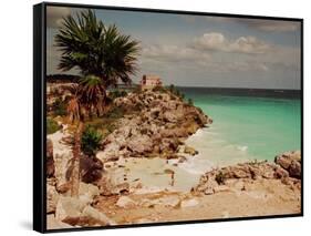 Mayan Ruins Near Cancun-null-Framed Stretched Canvas