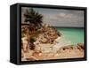 Mayan Ruins Near Cancun-null-Framed Stretched Canvas