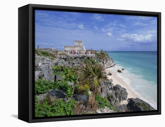 Mayan Ruins of Tulum, Yucatan Peninsula, Mexico, North America-Miller John-Framed Stretched Canvas