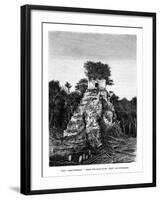 Mayan Ruins, Tikal, Guatemala, 19th Century-Alexandre De Bar-Framed Giclee Print