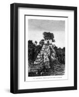 Mayan Ruins, Tikal, Guatemala, 19th Century-Alexandre De Bar-Framed Premium Giclee Print