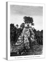 Mayan Ruins, Tikal, Guatemala, 19th Century-Alexandre De Bar-Stretched Canvas