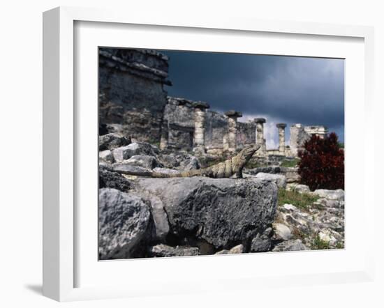 Mayan Ruins, Tulum, Mexico-Angelo Cavalli-Framed Premium Photographic Print