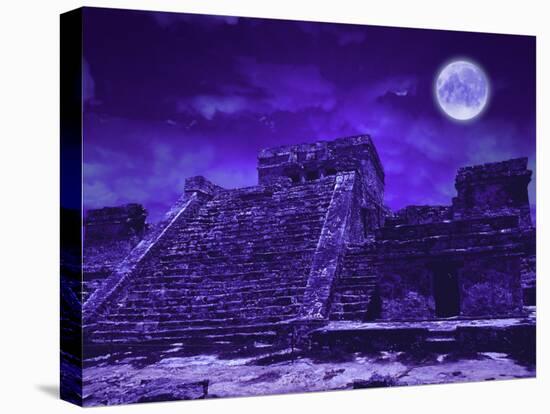 Mayan Ruins, Tulum, Mexico-Bill Bachmann-Stretched Canvas