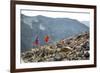 Mayan Smith-Gobat & Ben Rueck Go For High Elevation Trail Run, Backcountry Of Above Marble, CO-Dan Holz-Framed Photographic Print