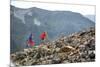 Mayan Smith-Gobat & Ben Rueck Go For High Elevation Trail Run, Backcountry Of Above Marble, CO-Dan Holz-Mounted Photographic Print