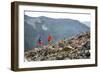 Mayan Smith-Gobat & Ben Rueck Go For High Elevation Trail Run, Backcountry Of Above Marble, CO-Dan Holz-Framed Photographic Print