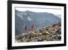 Mayan Smith-Gobat & Ben Rueck Go For High Elevation Trail Run, Backcountry Of Above Marble, CO-Dan Holz-Framed Photographic Print