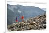 Mayan Smith-Gobat & Ben Rueck Go For High Elevation Trail Run, Backcountry Of Above Marble, CO-Dan Holz-Framed Photographic Print