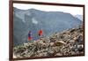 Mayan Smith-Gobat & Ben Rueck Go For High Elevation Trail Run, Backcountry Of Above Marble, CO-Dan Holz-Framed Photographic Print