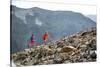 Mayan Smith-Gobat & Ben Rueck Go For High Elevation Trail Run, Backcountry Of Above Marble, CO-Dan Holz-Stretched Canvas