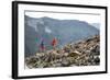 Mayan Smith-Gobat & Ben Rueck Go For High Elevation Trail Run, Backcountry Of Above Marble, CO-Dan Holz-Framed Photographic Print