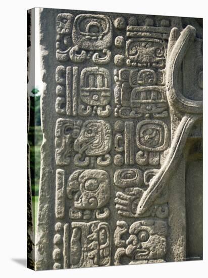 Mayan Stela J, Dating from 756 AD, Quirigua, Unesco World Heritage Site, Guatemala, Central America-Christopher Rennie-Stretched Canvas