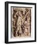 Mayan Stone Relief of Xoc Performing a Blood-Letting Ritual-null-Framed Giclee Print