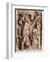 Mayan Stone Relief of Xoc Performing a Blood-Letting Ritual-null-Framed Giclee Print