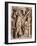 Mayan Stone Relief of Xoc Performing a Blood-Letting Ritual-null-Framed Premium Giclee Print