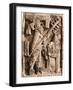 Mayan Stone Relief of Xoc Performing a Blood-Letting Ritual-null-Framed Premium Giclee Print
