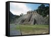 Mayan Temple in Palenque, Mexico-Michael Brown-Framed Stretched Canvas