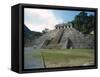 Mayan Temple in Palenque, Mexico-Michael Brown-Framed Stretched Canvas