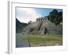 Mayan Temple in Palenque, Mexico-Michael Brown-Framed Photographic Print