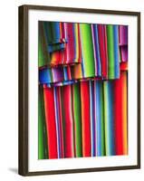 Mayan Textiles for Sale, Panajachel, Lake Atitlan, Guatemala, Central America-Wendy Connett-Framed Photographic Print