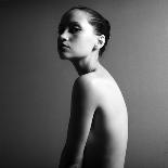 Black and White Portrait of Nude Elegant Female. Studio Photo-Mayer George-Photographic Print