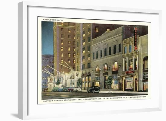 Mayflower Hotel, Connecticut Avenue-null-Framed Art Print