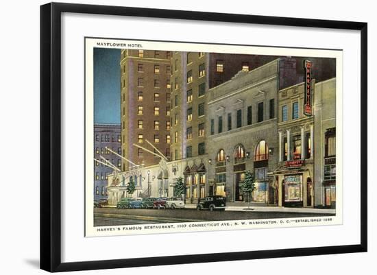 Mayflower Hotel, Connecticut Avenue-null-Framed Art Print