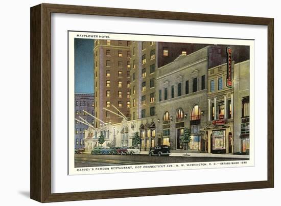 Mayflower Hotel, Connecticut Avenue-null-Framed Art Print