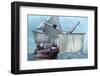 Mayflower II at Sea-null-Framed Photographic Print