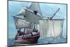 Mayflower II at Sea-null-Mounted Photographic Print