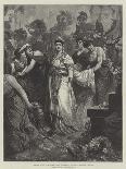 Zenobia, Queen of Palmyra, Taken Prisoner by the Roman Emperor Aurelian-Maynard Brown-Framed Giclee Print