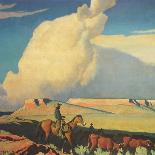 Open Range, 1942-Maynard Dixon-Framed Stretched Canvas