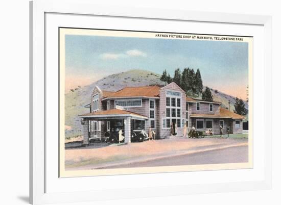 Maynes Picture Shop, Mammoth, Yellowstone-null-Framed Art Print