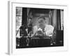 Mayor Fiorello LaGuardia Speaking on the Radio-William C^ Shrout-Framed Photographic Print