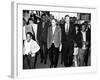 Mayor John Lindsay and Actor Marlon Brando Take a Goodwill Stroll Through Harlem, May 2, 1968-null-Framed Photo