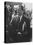 Mayor of West Berlin Willy Brandt Arriving in the Us-null-Stretched Canvas