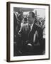 Mayor of West Berlin Willy Brandt Arriving in the Us-null-Framed Photographic Print