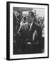 Mayor of West Berlin Willy Brandt Arriving in the Us-null-Framed Photographic Print