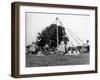 Maypole Dancing at Wishford, Wiltshire-null-Framed Photographic Print