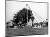 Maypole Dancing at Wishford, Wiltshire-null-Mounted Photographic Print