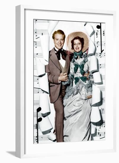 MAYTIME, from left: Nelson Eddy, Jeanette MacDonald, 1937-null-Framed Photo