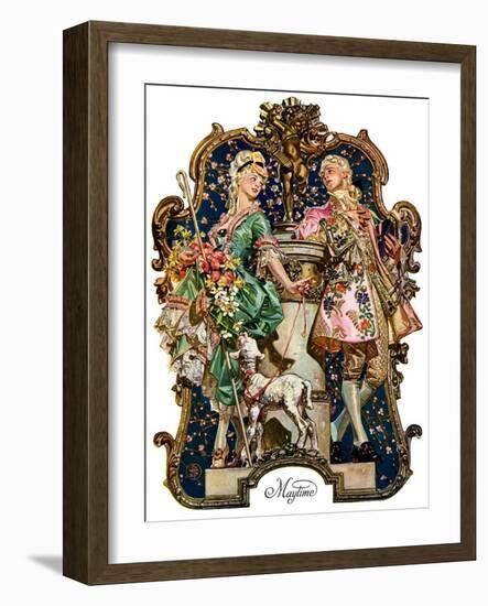 "Maytime,"May 7, 1927-Joseph Christian Leyendecker-Framed Giclee Print