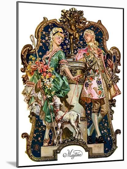 "Maytime,"May 7, 1927-Joseph Christian Leyendecker-Mounted Giclee Print