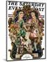 "Maytime," Saturday Evening Post Cover, May 7, 1927-Joseph Christian Leyendecker-Mounted Giclee Print