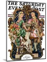 "Maytime," Saturday Evening Post Cover, May 7, 1927-Joseph Christian Leyendecker-Mounted Premium Giclee Print