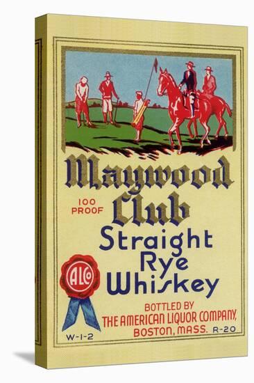 Maywood Club Straight Rye Whiskey-null-Stretched Canvas