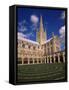 Maze in the Cloisters, Norwich Cathedral, Norwich, Norfolk, England, United Kingdom-Jean Brooks-Framed Stretched Canvas